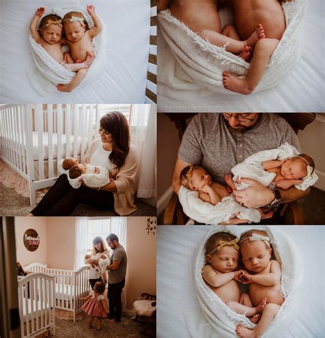 In Home Newborn Session Photography Ideas Twins Twinning Babies