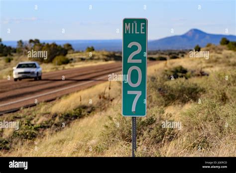 Mile Marker 207 Highway 64 Arizona Stock Photo Alamy