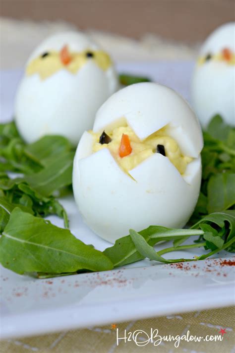 Deviled Egg Easter Chick Recipe H20bungalow