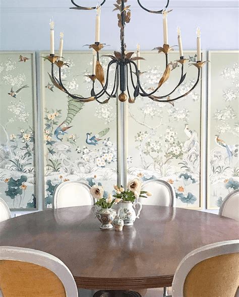 Affordable Chinoiserie Wallpaper Panels And Murals Sources Dining Room