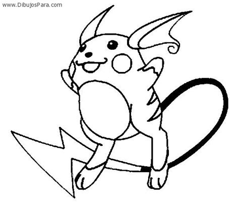 Dibujo De Raiuchu Pokemon Dibujos De Pokemon Para Pintar Dibujos