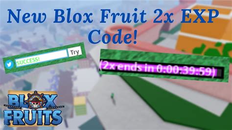 2x Exp Codes Blox Fruits Blox Fruits Tips And Tricks Tipsthetricks