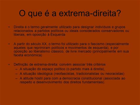 E para ver coisas de extrema direita. Extrema-Direita | Jornal Mural