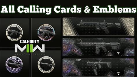 How To Unlock All Calling Cards And Emblems In Modern Warfare 2 New Mw2
