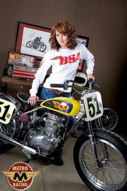Pin By Sinsarchangel Ama 011813 On Bsa Motorcycles Motorcycle Girl