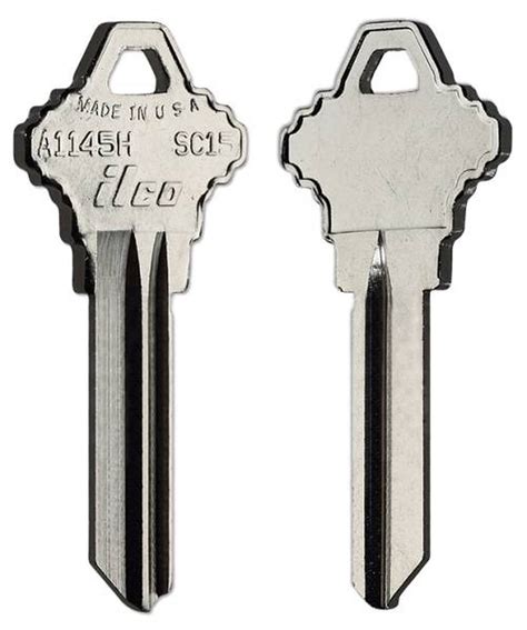 Schlage Keys And Key Blanks Ilco Sc15 A1145h