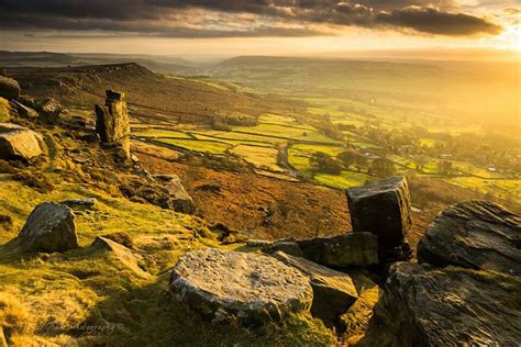 Sunset Over The Peak District England England Pinterest