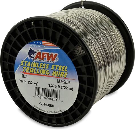 American Fishing Wire T304 Stainless Steel Trolling Wire 70 Pound2370