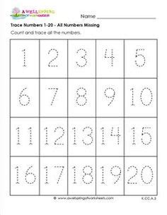 FREE Tracing Worksheets Numbers 1-20! | Tracing worksheets, Free