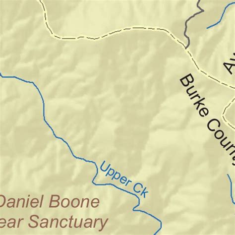 Daniel Boone Bear Sanctuary Map By North Carolina Wildlife Resources