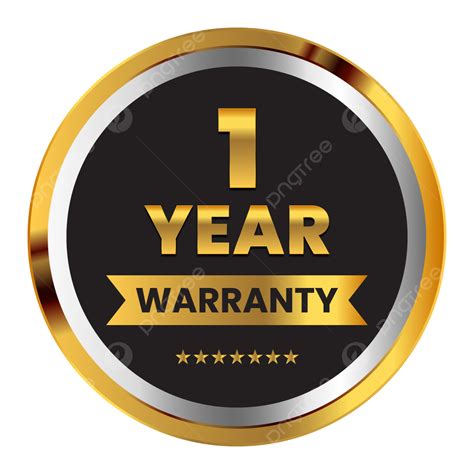 1 Year Warranty Vector Design Images Transparent Background 1 Year