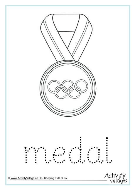 Print out these gold medals to recognize your child for a job well done! Medal Word Tracing