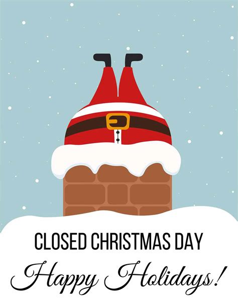Free Printable Closed For Christmas Sign Template Get Your Hands On