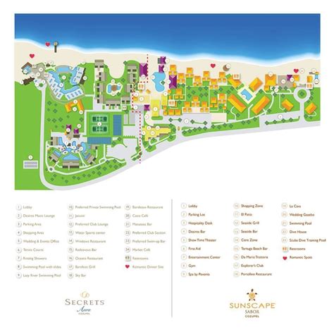 Sunscape Sabor Cozumel Resort Map