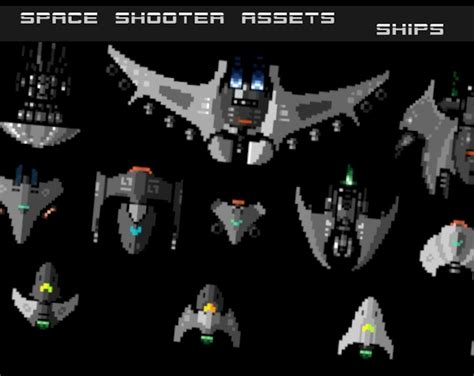 Space Shooter Graphics Ships Gamedev Market