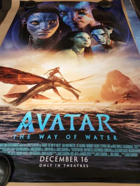 Avatar The Way Of Water Original Movie Poster Double Sided 27x40 2999