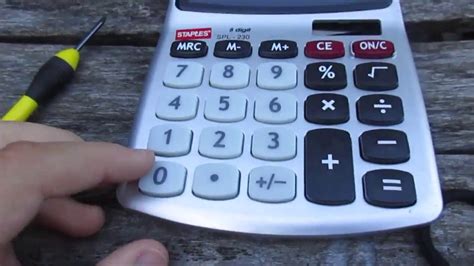 Taking Apart My Broken Calculator That I Used In School Youtube