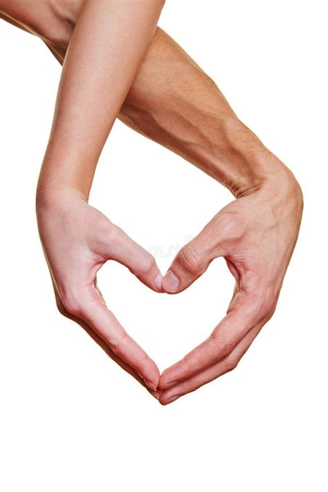Two Hands Forming Heart Shape Stock Image Image Of Concepts Up 28256465
