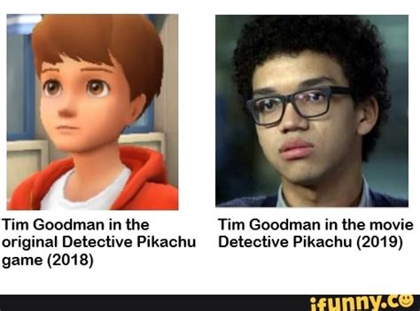 Tim Goodman In The Tim Goodman In The Movie Original Detective Pikachu