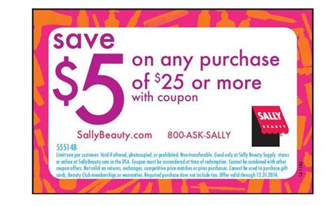 Sally Beauty Supply: $5 off $25 Printable Coupon (With ...