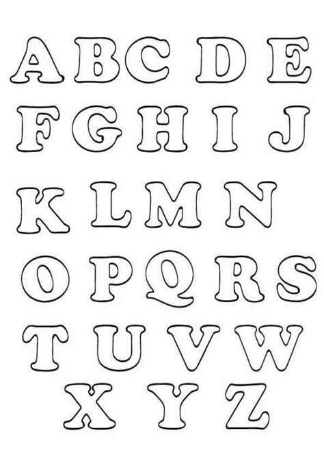 20 Moldes Diferentes De Letras Do Alfabeto Para Colorir AC0