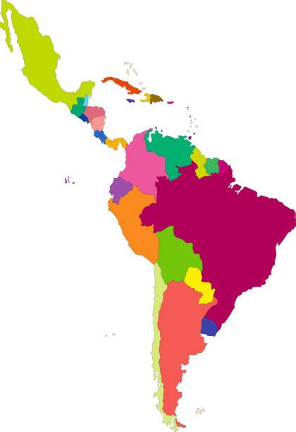 Latin America Map Illustrations Royalty Free Vector Graphics And Clip