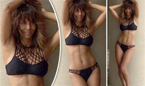 Halle Berry Looks Fabulous At 50 As She Smoulders In Show Stopping Netted Bikini
