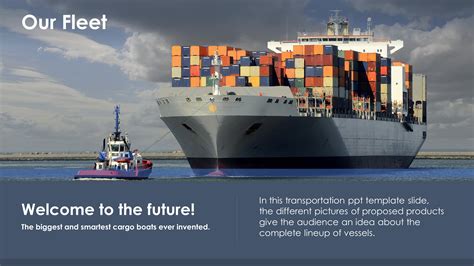 Our Cargo Fleet Transportation Powerpoint Template Slidestore