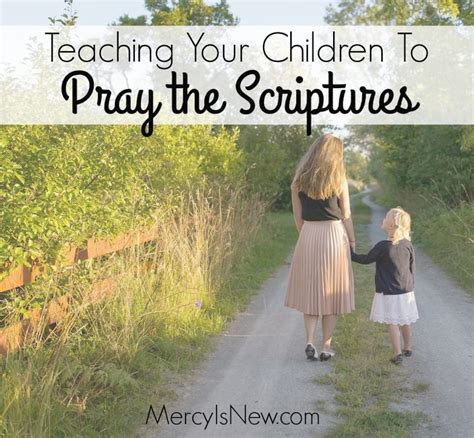 Teaching Our Children To Pray Scriptures Free Printables