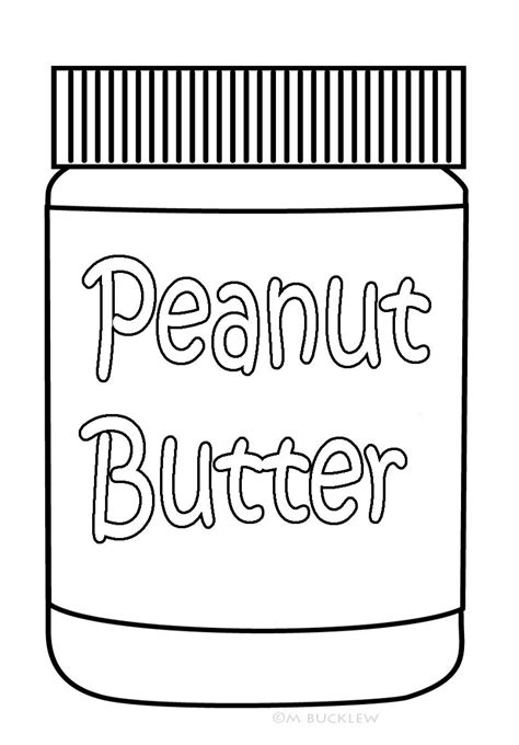 Peanut Butter Coloring Sheets - Freeda Qualls' Coloring Pages