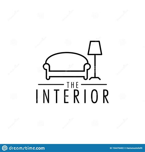 Interior Logo Design Template Vector Isolated Illustration