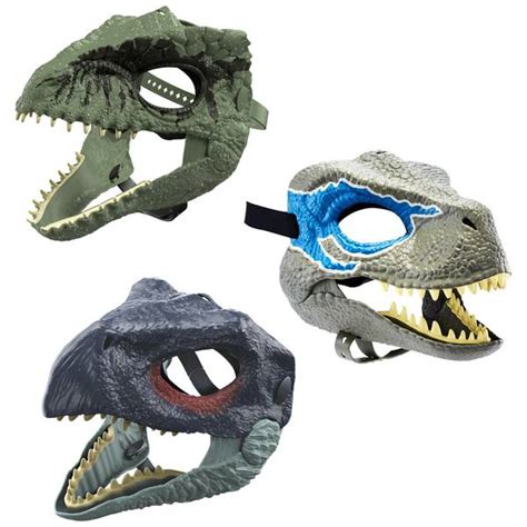 Jurassic World Chomp N Roar Mask Velociraptor Blue Smyths Toys Uk