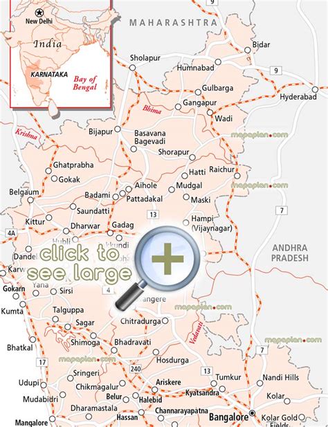 Karnataka Tourist Map Free Download