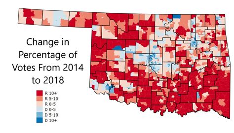 2018 Oklahoma Election Map Vs 2014 Oc Roklahoma