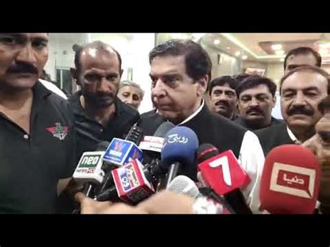 On Reaching Khushab Speaker National Assembly Raja Pervez Ashraf S