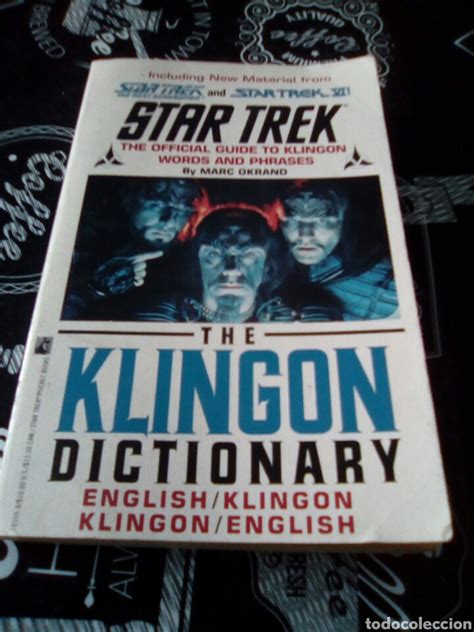 Star Trek The Klingon Dictionary En Ingles Ver Vendido En Venta