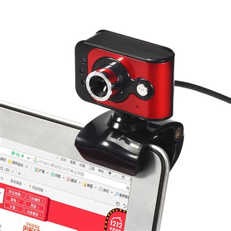 Maga Pixels Usb Hd Webcam Led Clip On Webcam Built In Mic