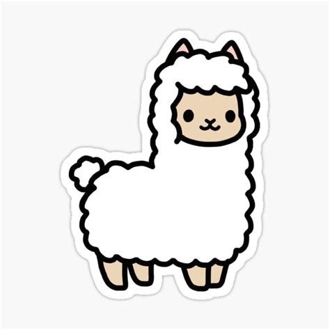 Kawaii Animated Cute Llama Jagodooowa