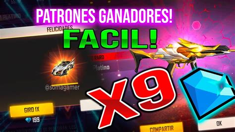 🔥 patrones para sacar la mp5 evolutiva divinidad platino con 9 diamantes en free fire ruleta