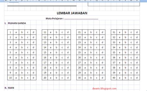 Download Cover Soal Ujian Sekolah Doc