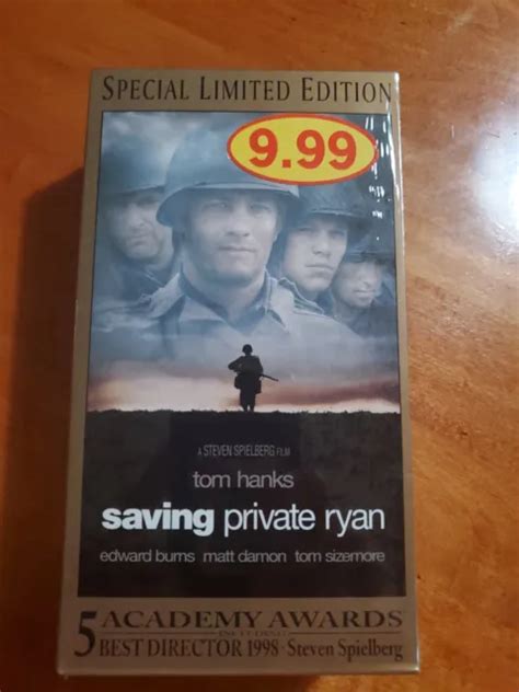 Saving Private Ryan Sealed Vhs New Movie Tom Hanks Matt Damon Steven Spielberg 596 Picclick