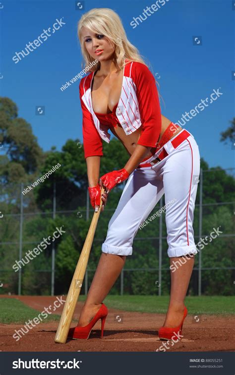 Sexy Baseball Girl Stock Photo 88055251 Shutterstock