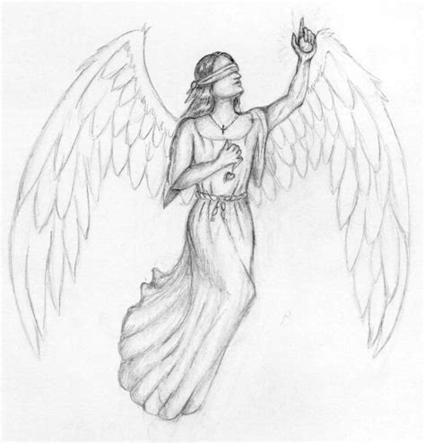 Drawings Of Angels Template In 2019 Angel Drawing Angel Drawing