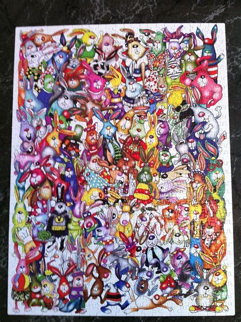 85 col­lege stu­dents tried to draw the apple logo from mem­o­ry; A rabbit puzzle because I love rabbits. 750 pieces. Can ...