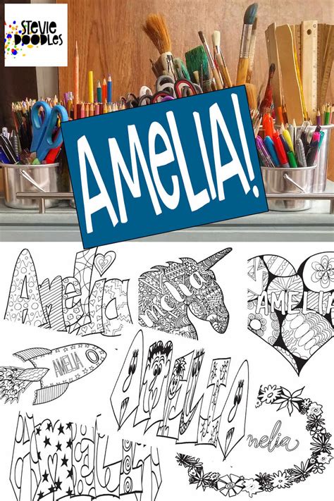 10 Amelia Coloring Pages Free Printables — Stevie Doodles