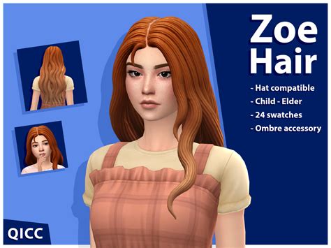 The Sims Cc Ombre Hair Maxis Match The Sims Cc Hair Sims Cc Hot