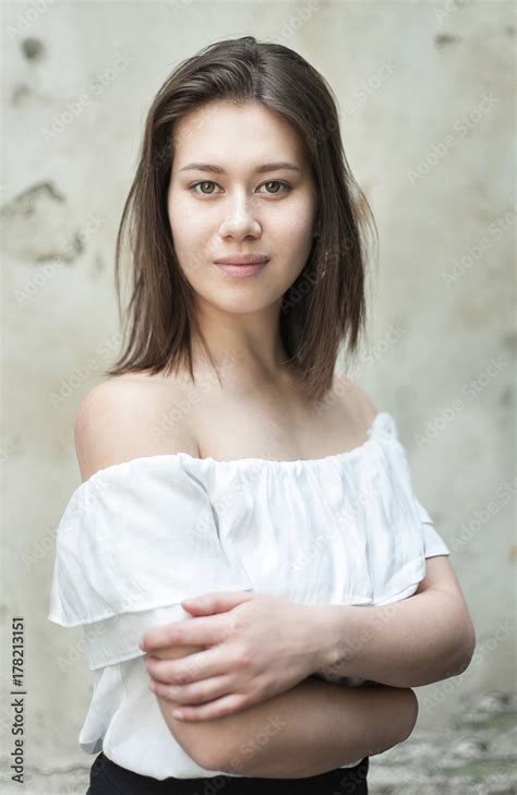 Beautiful Young Half Asian Girl Stock Photo Adobe Stock