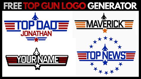 🛩️ Free Top Gun Logo Generator Online Youtube