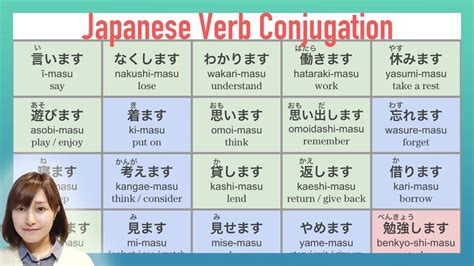 Japanese Verbs Conjugation Chart