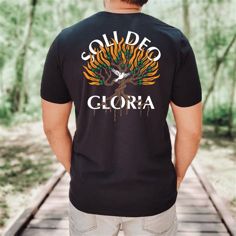 Soli Deo Gloria Burning Bush T Shirt Missional Wear